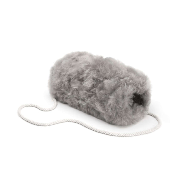 Handmuff MANU in neutralem Ton und Stoffband