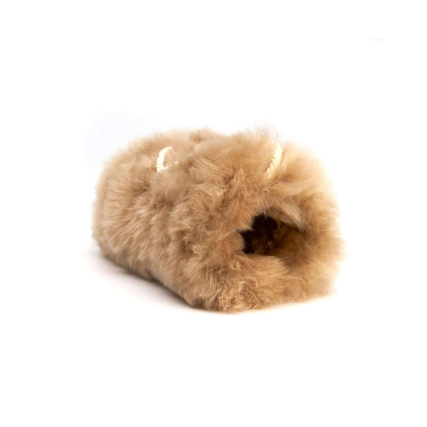 Handmuff MANU in neutralem Ton und Stoffband