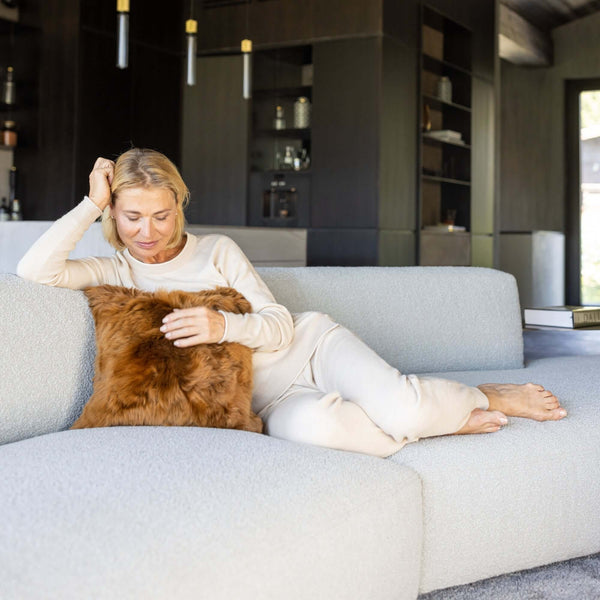 Luxus Kissen, Zierkissen, Deko Kissen MIA aus Alpaka. Für Couch oder Schlafzimmer.