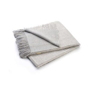 Alpaka Wolldecke MATEA mit wendbarem Muster