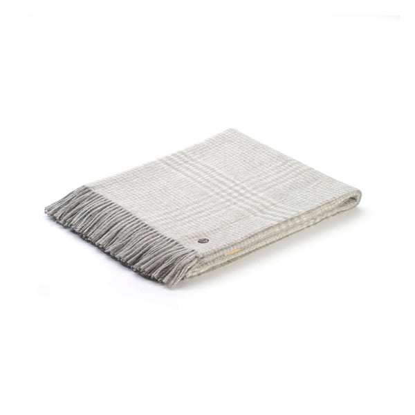 Alpaka Wolldecke MATEA mit wendbarem Muster