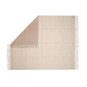 Alpaka Wolldecke MATEA mit wendbarem Muster