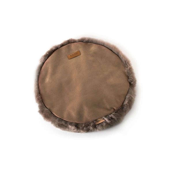 Rundes Sitzkissen ASIENTO aus Alpaka