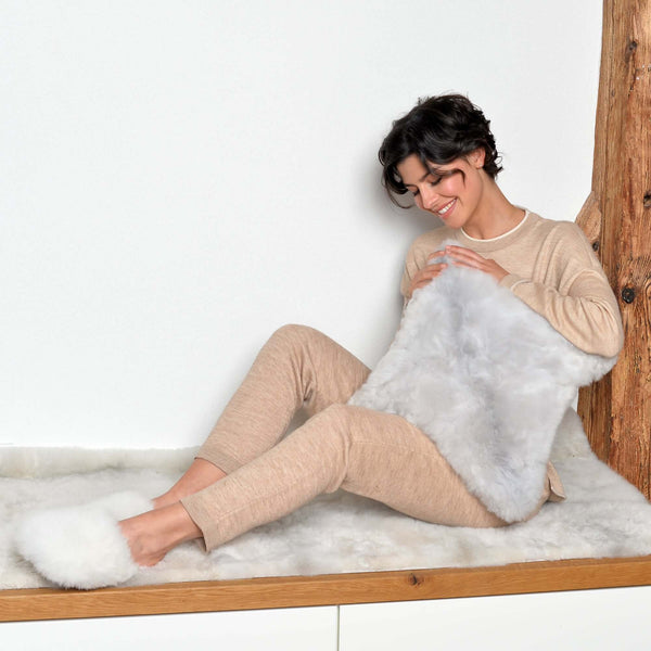 Luxus Zierkissen Kissen Couchkissen NUBE aus Alpaka zur Deko