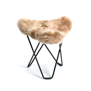 Butterfly Ottoman MARIPOSA Überzug aus Alpaka