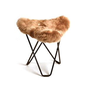 Butterfly Ottoman MARIPOSA Überzug aus Alpaka