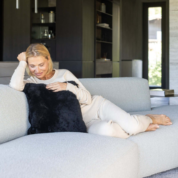 Luxus Zierkissen Kissen Couchkissen NUBE aus Alpaka zur Deko