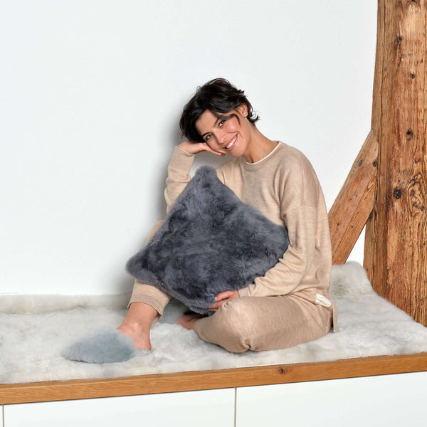 Luxus Zierkissen Kissen Couchkissen NUBE aus Alpaka zur Deko