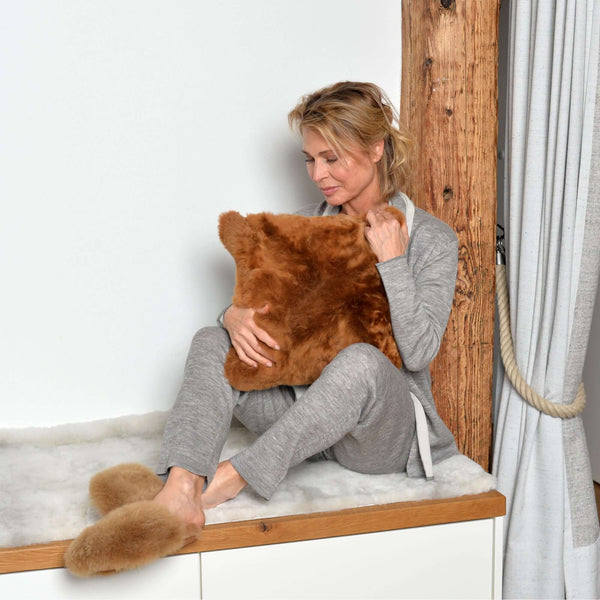 Luxus Zierkissen Kissen Couchkissen NUBE aus Alpaka zur Deko