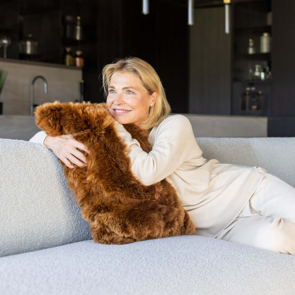 Luxus Kissen, Zierkissen, Deko Kissen MIA aus Alpaka. Für Couch oder Schlafzimmer.