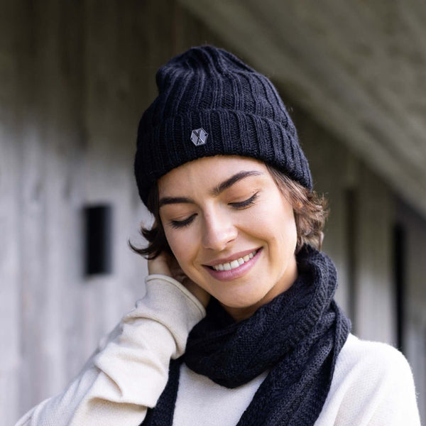 Luxus Strickschal VANDA aus Alpakawolle