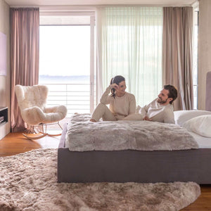 Einzigartiger Luxuriöser Überwurf aus Alpaka. King SIze, Queen Size und Stripe. Highlight fürs Schlafzimmer Bett.