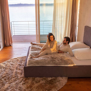 Einzigartiger Luxuriöser Überwurf aus Alpaka. King SIze, Queen Size und Stripe. Highlight fürs Schlafzimmer Bett.