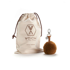 Einmaliges Accessoire, Pompom CLAVE aus Alpaka. Anhänger für eine Tasche oder auch als Schlüsselanhänger geeignet.