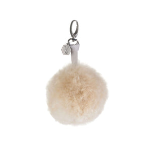 Einmaliges Accessoire, Pompom CLAVE aus Alpaka. Anhänger für eine Tasche oder auch als Schlüsselanhänger geeignet.