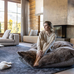 Lounger REY Luxus Sitzkissen, Sitzsack aus Alpaka