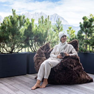 Lounger REY Luxus Sitzkissen, Sitzsack aus Alpaka