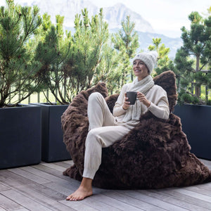 Lounger REY Luxus Sitzkissen, Sitzsack aus Alpaka