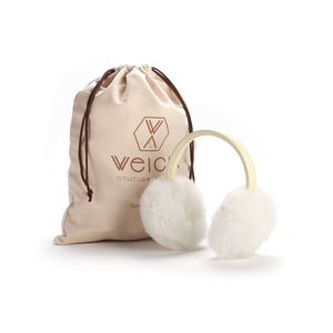 Stylische Ohrenwärmer OLMO aus Alpaka mit edlem Stoffbeutel