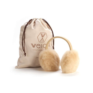 Stylische Ohrenwärmer OLMO aus Alpaka mit edlem Stoffbeutel