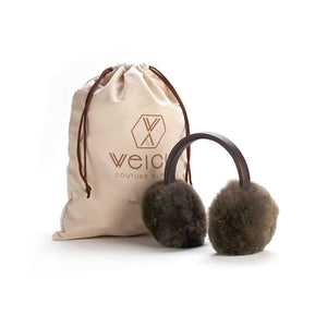 Stylische Ohrenwärmer OLMO aus Alpaka mit edlem Stoffbeutel