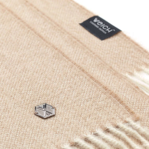 Plaid CIELO aus Alpakawolle im Naturton