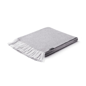 Plaid CIELO aus Alpakawolle in grau