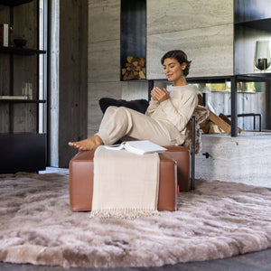 Einzigartiger Alpaka Teppich Unikat. Designhighlight mit Trittschalldämmung.