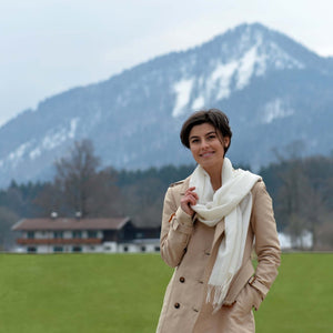 Seidenstola SOPLA aus Ultrafine Alpaca und Kaschmir