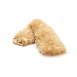 Schlauchwärmflasche TUBO mit neutralem Alpaka Überzug 