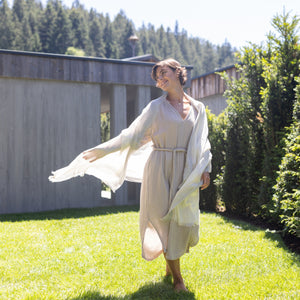 Besondere Seidenstola SOPLA aus Ultrafine Alpaka