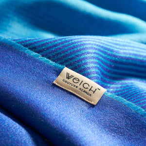 Blaue Seidenstola SOL aus Ultrafine Alpaka und Kaschmir