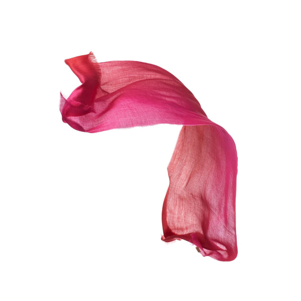 Pinke Seidenstola SOL aus Ultrafine Alpaka und Kaschmir
