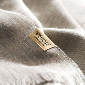 Seidenstola TIERRA in neutralem Ton aus Ultrafine Alpaka und Kaschmir 