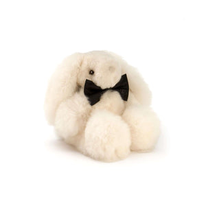 Alpaka Stofftierhase MILO mit Schleifchen