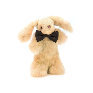 Alpaka Stofftierhase MILO mit Schleifchen