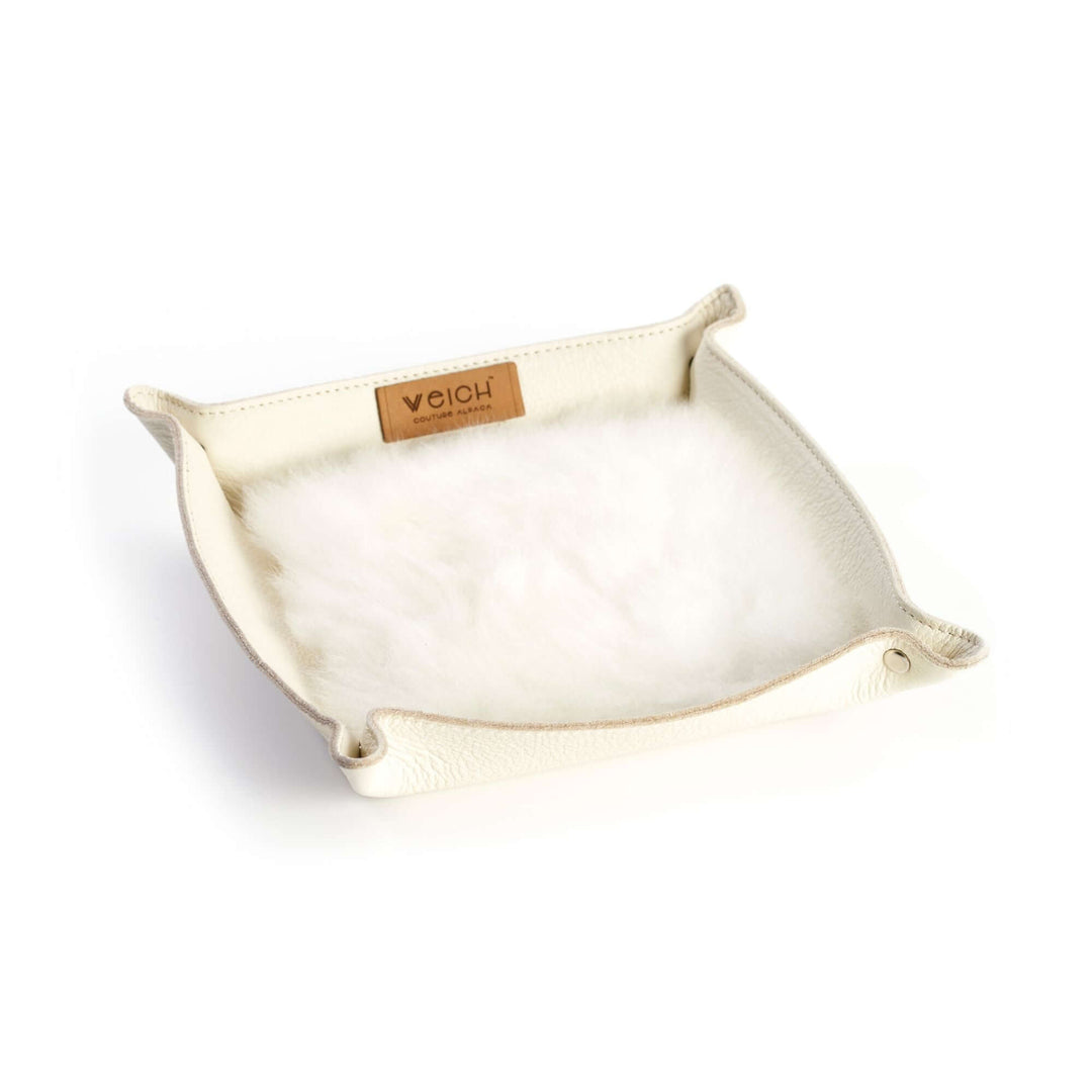 lammfell aufbewahren Taschenleerer TODO, 20 x 20 cm / Pearl White