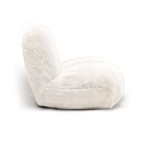 Luxuriöser Toe Chair Sessel DEDO aus Alpaka in offwhite beige