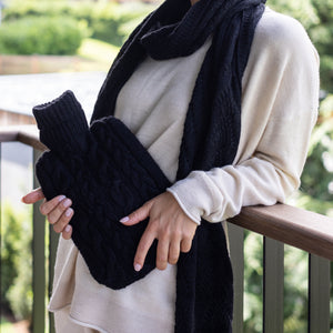 Wärmflasche LANO aus ALpakawolle; Regular (1.8 Liter) , Junior (0.6 Liter)