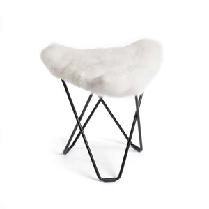 Butterfly Ottoman MARIPOSA Überzug aus Alpaka