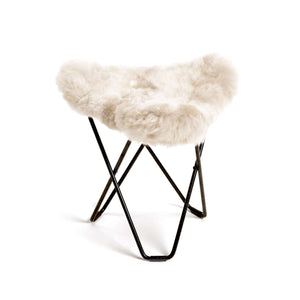 Butterfly Ottoman MARIPOSA Überzug aus Alpaka