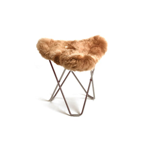 Ottoman MARIPOSA chrome