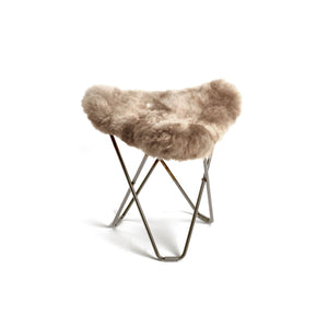 Ottoman MARIPOSA chrome