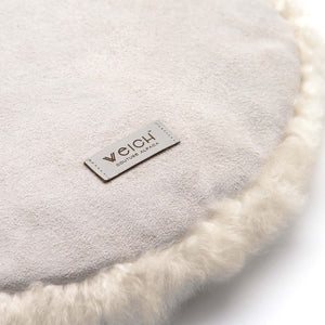 Rundes Sitzkissen ASIENTO hinteres Logo