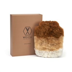 Wärmflasche CALMO Luxus Geschenk in edler Geschenkverpackung in unterschiedlichen Größen und Varianten. Wärmflaschenbezug aus Alpaka