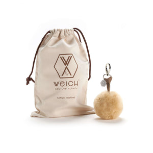 Einmaliges Accessoire, Pompom CLAVE aus Alpaka. Anhänger für eine Tasche oder auch als Schlüsselanhänger geeignet.