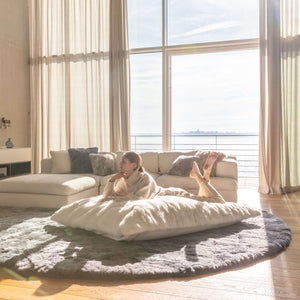 Lounger REY Luxus Sitzkissen, Sitzsack aus Alpaka