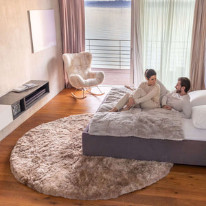 Einzigartiger Alpaka Teppich Unikat. Designhighlight mit Trittschalldämmung.